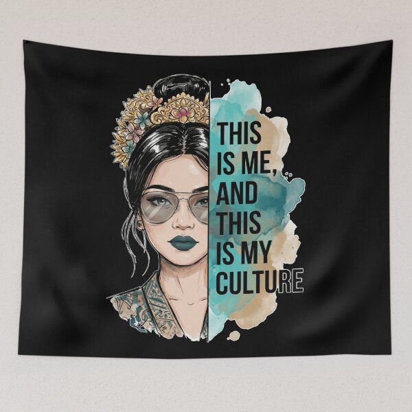 Item preview, Fierce Heritage - Modern Indonesian Culture Portrait designed and sold by Khanz4Design.