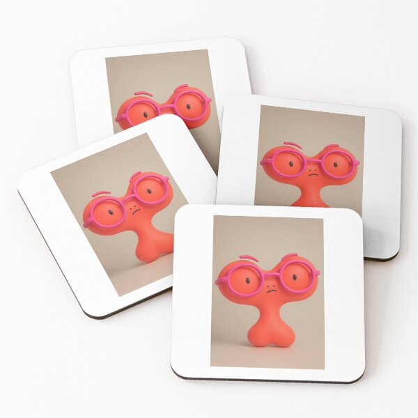 Item preview, Cute Orange Nerd Creature designed and sold by AZAfinearts.