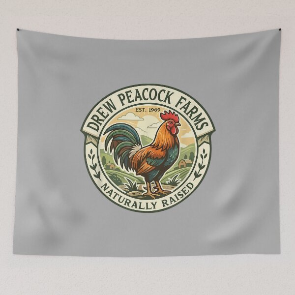 Item preview, Drew Peacock Farms Funny Adult Humor Pun Innuendo Joke designed and sold by ArleneRowe.