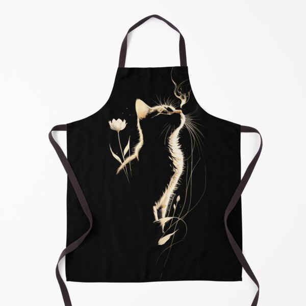 Item preview, Elegant White Cat Fantasy Art | Ethereal Feline Floral Aesthetic designed and sold by Dyan4.