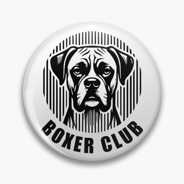 Item preview, Boxer Club - Minimalist Linear Dog Silhouette designed and sold by Pfotenfaden.