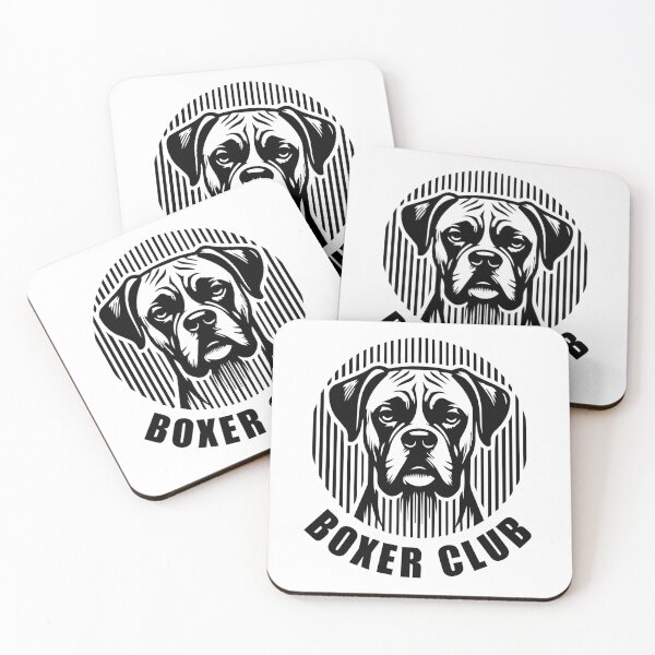 Item preview, Boxer Club - Minimalist Linear Dog Silhouette designed and sold by Pfotenfaden.