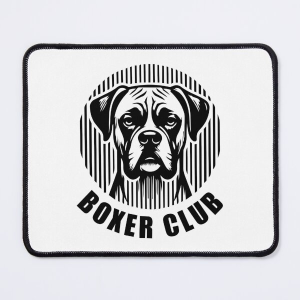 Item preview, Boxer Club - Minimalist Linear Dog Silhouette designed and sold by Pfotenfaden.