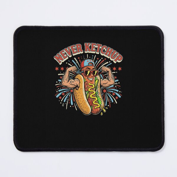 Item preview, Never Ketchup Frankfurter Flexing Muscles Chicago hot dog designed and sold by snowry.