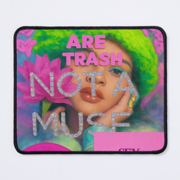 Item preview, Rihanna Not A Muse Men Are Trash Collage designed and sold by y2kponyclub.
