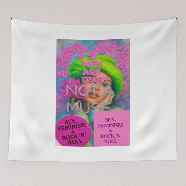 Item preview, Rihanna Not A Muse Men Are Trash Collage designed and sold by y2kponyclub.