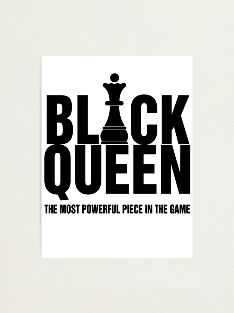 Black Queen the Most Powerful Piece in the Game SVG Chess 