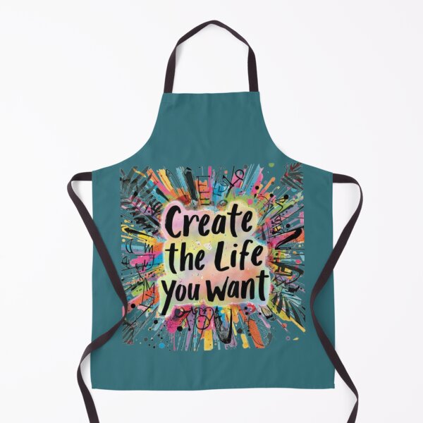 Item preview, Create The Life You Want Abstract Paint Splatter Art designed and sold by Miheerala.