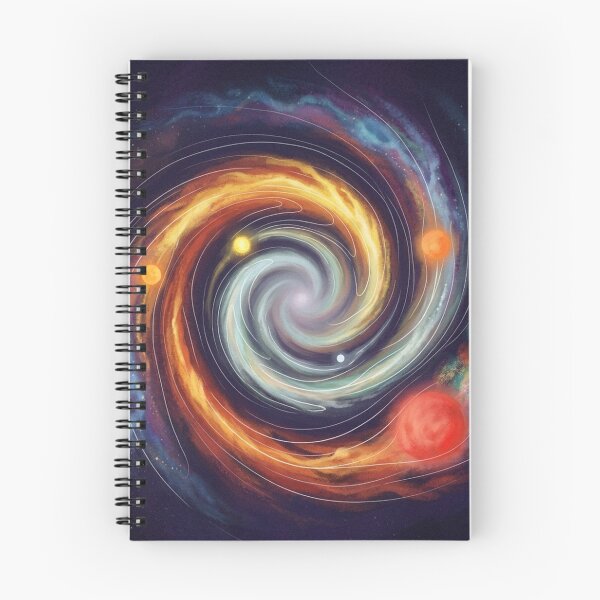 Item preview, Spiral Galaxy Motion Cosmic Illustration designed and sold by AHOK-lab.