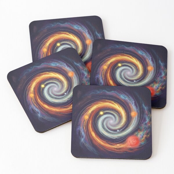 Item preview, Spiral Galaxy Motion Cosmic Illustration designed and sold by AHOK-lab.