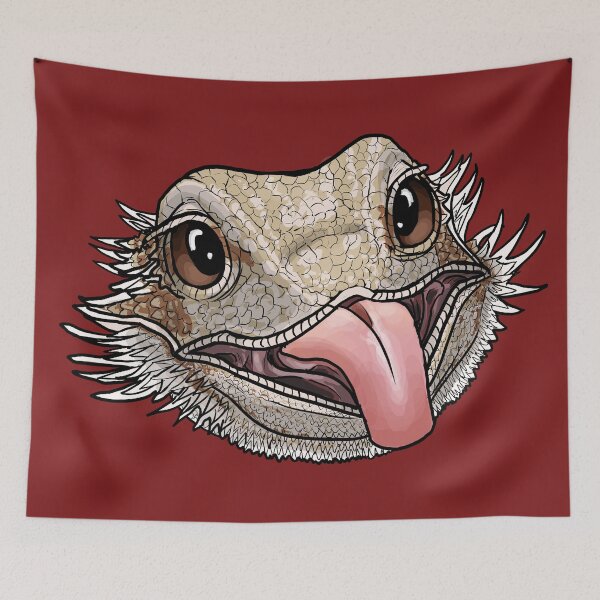 Item preview, Bearded Dragon With Tongue Out designed and sold by JoyHappySpiders.