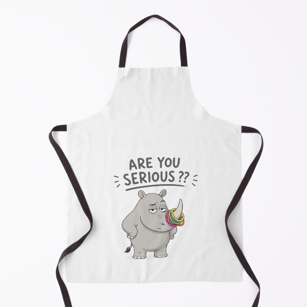 Item preview, Are You Serious Funny Rhino | Cute Sarcastic Rhinoceros Meme Tee designed and sold by Unik Design.