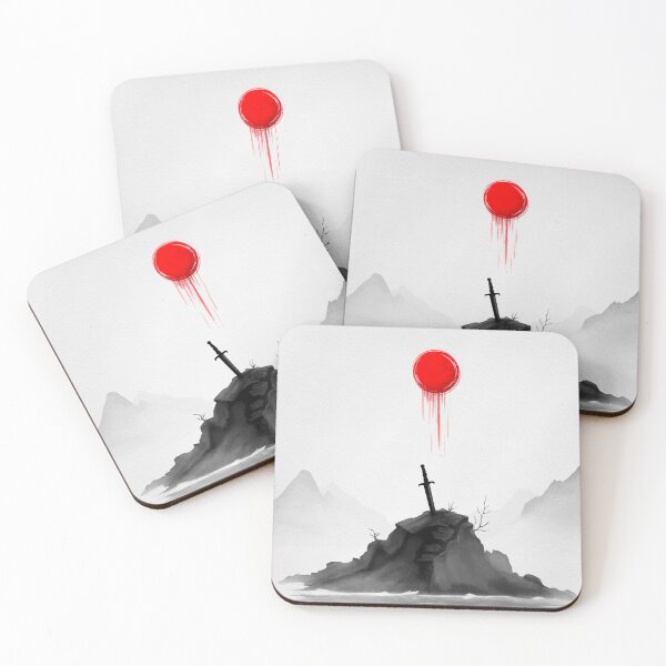 Item preview, The Last Sword – Minimalist Dark Fantasy Landscape designed and sold by Ola-urb.