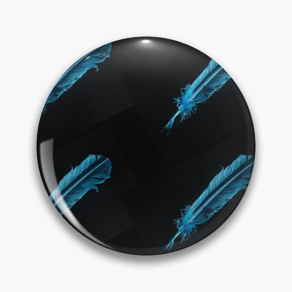 Item preview, Blue feather on a black background designed and sold by elopezstock.