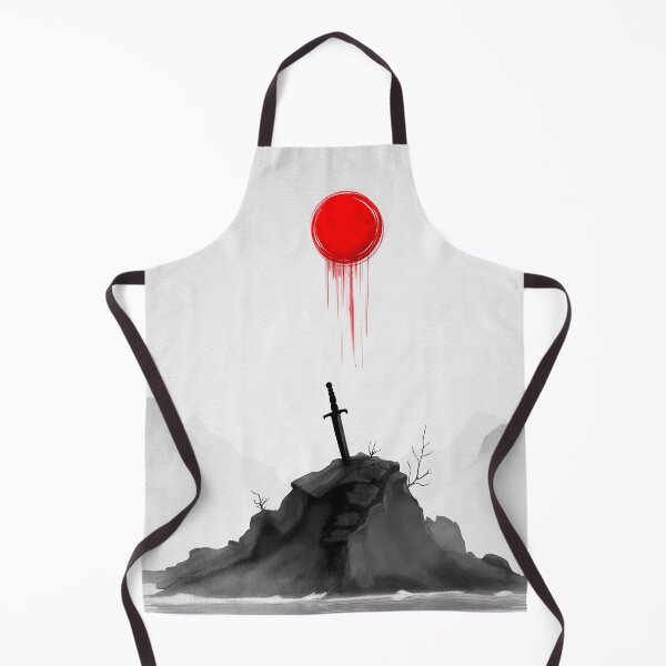 Item preview, The Last Sword – Minimalist Dark Fantasy Landscape designed and sold by Ola-urb.