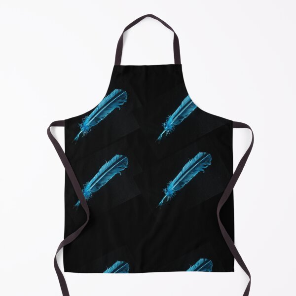 Item preview, Blue feather on a black background designed and sold by elopezstock.