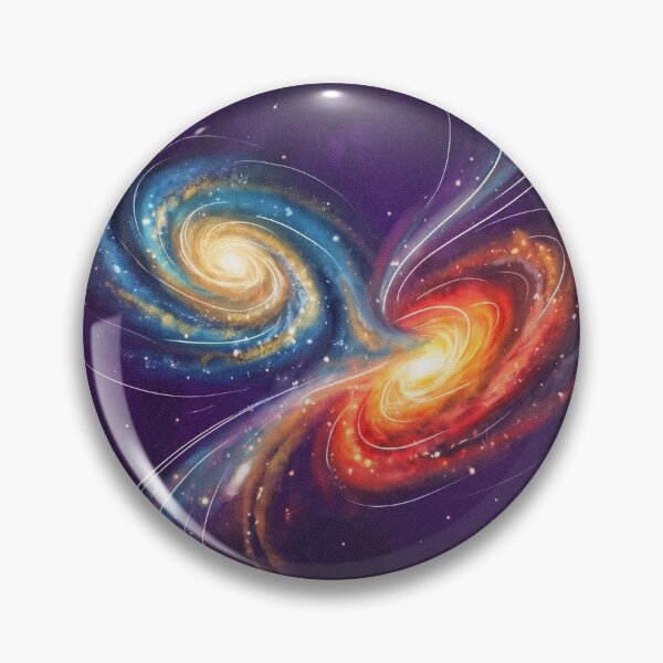 Item preview, Colliding Galaxies Cosmic Illustration designed and sold by AHOK-lab.