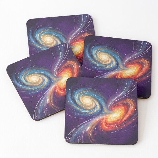 Item preview, Colliding Galaxies Cosmic Illustration designed and sold by AHOK-lab.