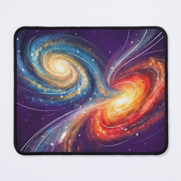 Item preview, Colliding Galaxies Cosmic Illustration designed and sold by AHOK-lab.