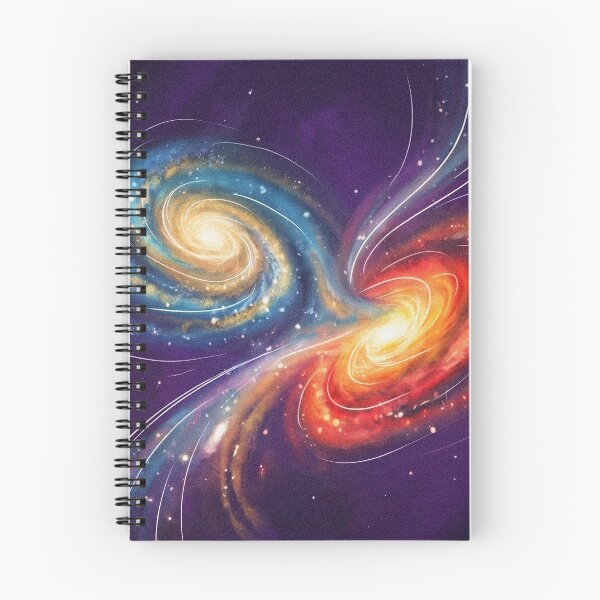 Item preview, Colliding Galaxies Cosmic Illustration designed and sold by AHOK-lab.
