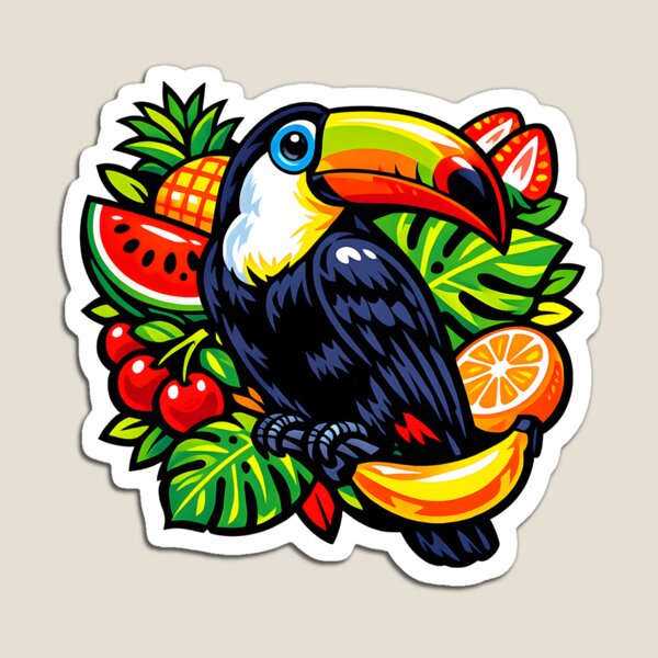 Item preview, Toucan Rainbow Beak designed and sold by doodlepounce.