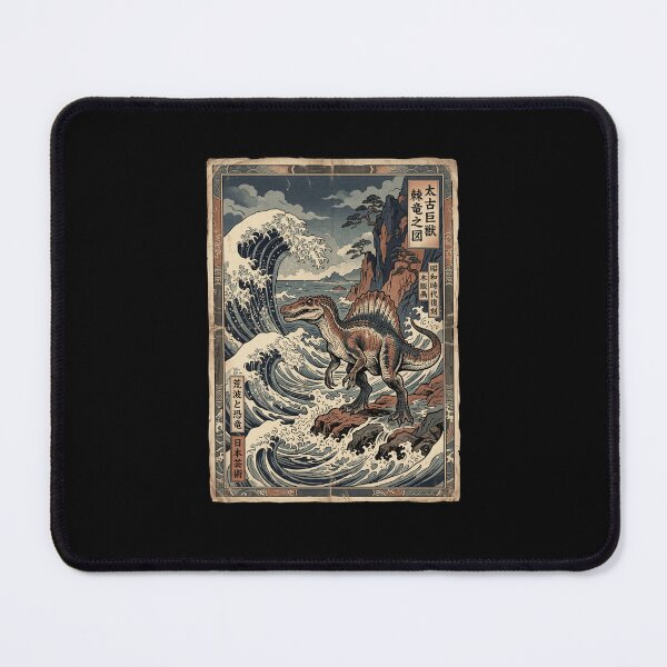 Item preview, Spinosaurus Ancient Beast Rough Waves Japanese Art designed and sold by snowry.