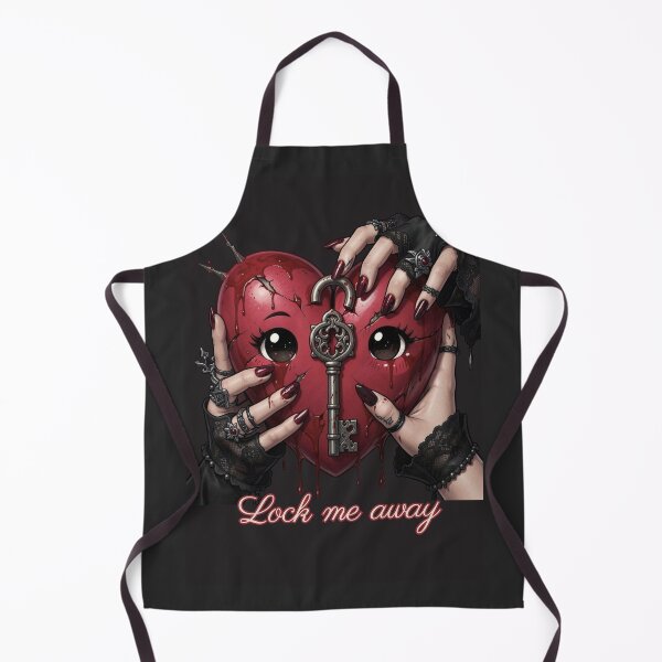 Item preview, Lock me away // pastel goth dark romance heart art print designed and sold by Creativ_Design.