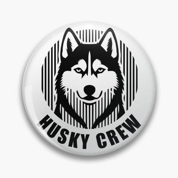 Item preview, Husky Crew - Minimalist Linear Dog Silhouette designed and sold by Pfotenfaden.