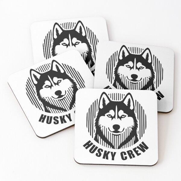 Item preview, Husky Crew - Minimalist Linear Dog Silhouette designed and sold by Pfotenfaden.