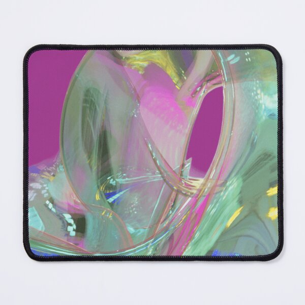 Item preview, Fluid Iridescent Swirl Abstract | Holographic Glass Wave designed and sold by Rawafi Art Studio.
