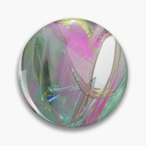 Item preview, Fluid Iridescent Swirl Abstract | Holographic Glass Wave designed and sold by Rawafi Art Studio.