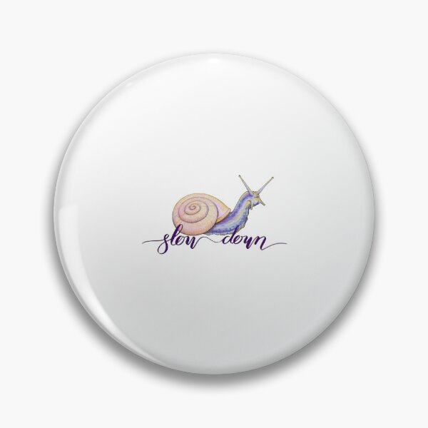 Item preview, Slow living snail art designed and sold by Moana Matron Designs.