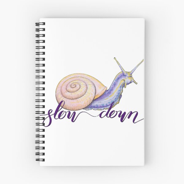 Item preview, Slow living snail art designed and sold by Moana Matron Designs.