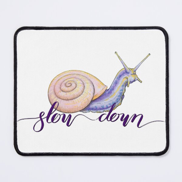 Item preview, Slow living snail art designed and sold by Moana Matron Designs.