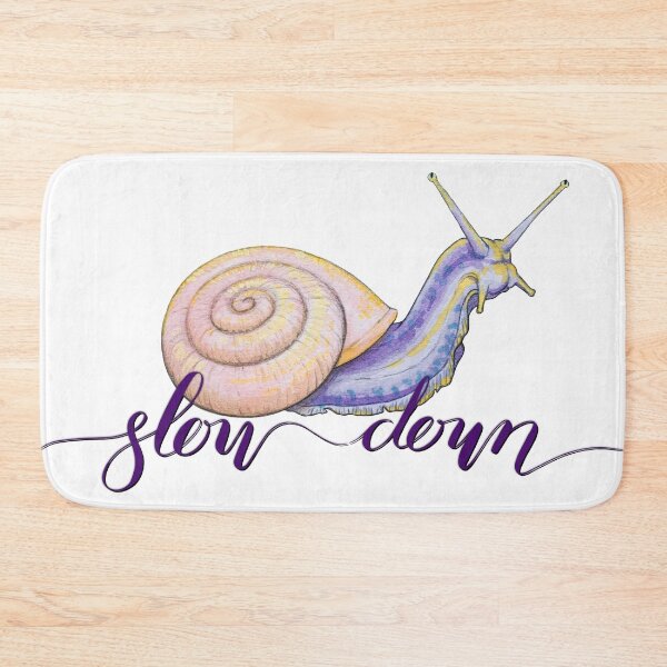 Item preview, Slow living snail art designed and sold by Moana Matron Designs.