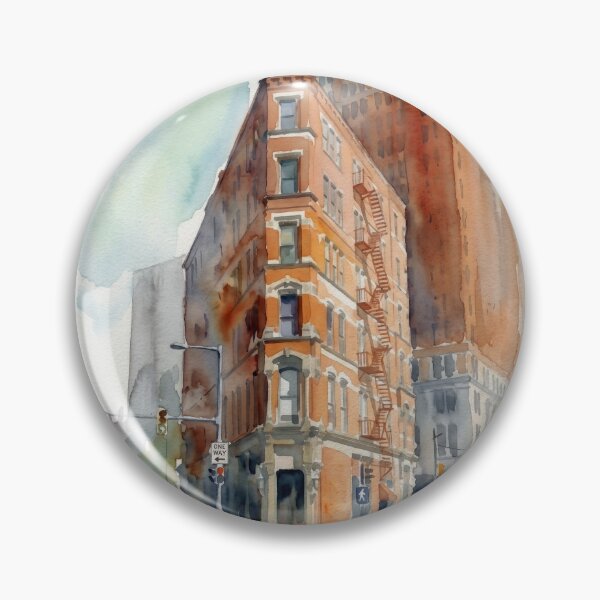 Item preview, Pittsburgh Flatiron Watercolor designed and sold by caracatita75.