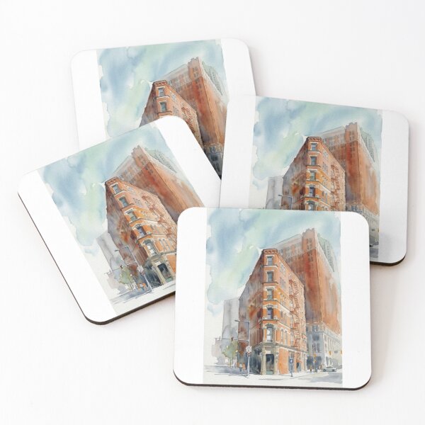 Item preview, Pittsburgh Flatiron Watercolor designed and sold by caracatita75.
