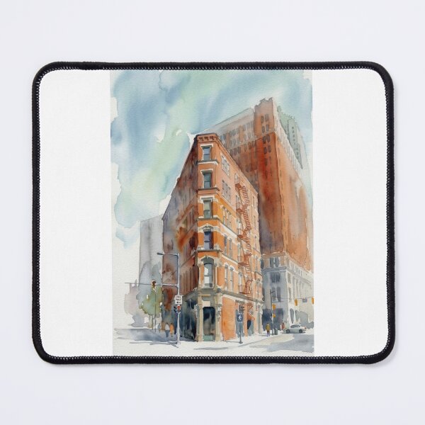 Item preview, Pittsburgh Flatiron Watercolor designed and sold by caracatita75.