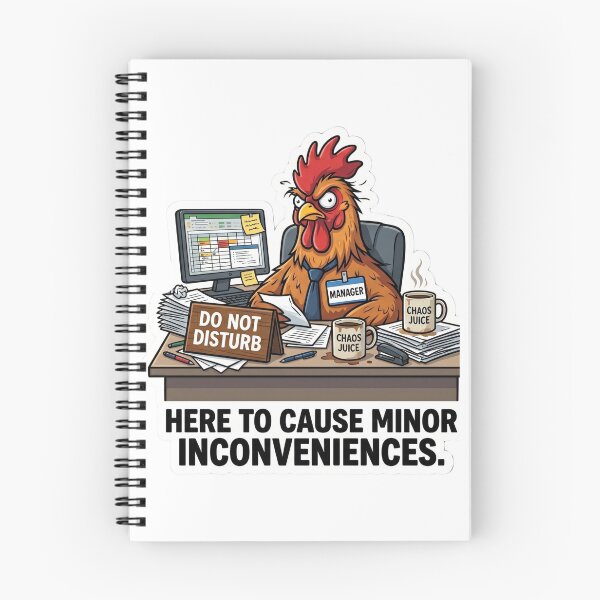 Item preview, Angry Rooster Manager Causing Minor Inconveniences designed and sold by TheNyneShop.