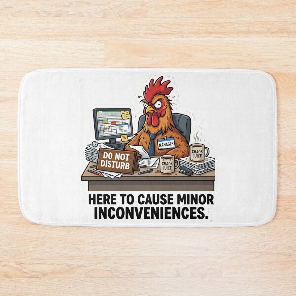 Item preview, Angry Rooster Manager Causing Minor Inconveniences designed and sold by TheNyneShop.