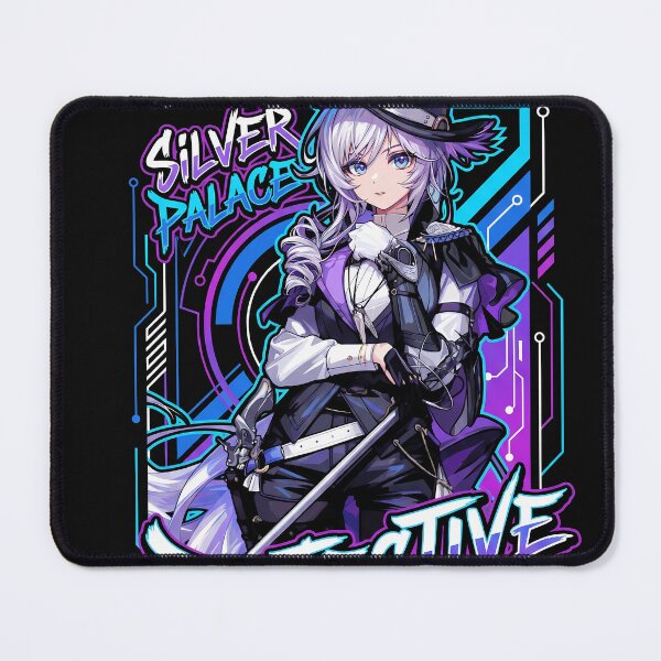Item preview, Silver Palace Detective Ponytail – Denim Blue Red Pupil Icon designed and sold by Senpaiwaves.
