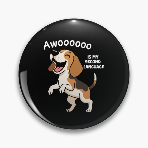 Item preview, Beagle Dog Awooooo is my second language  designed and sold by Senthamizh.