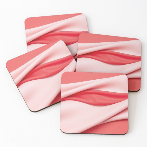 Item preview, Pink Red Flowing Silk Fabric designed and sold by IntelliMindDesigns.