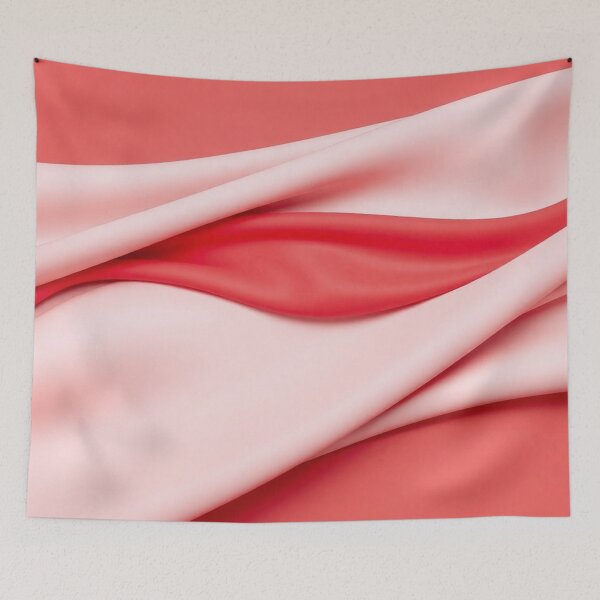 Item preview, Pink Red Flowing Silk Fabric designed and sold by IntelliMindDesigns.