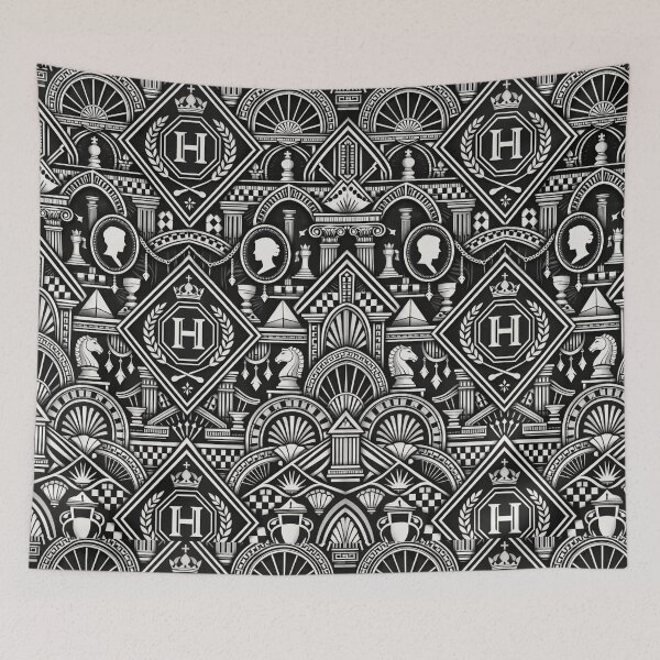 Item preview, Geometric Old Money Black and White Luxury Pattern designed and sold by Ve state official.