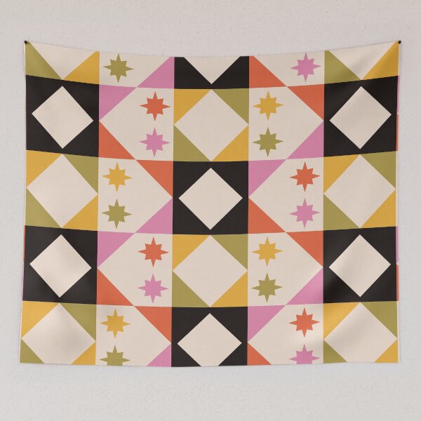 Item preview, Fall Sawtooth Star Pattern designed and sold by YesButNo Design.