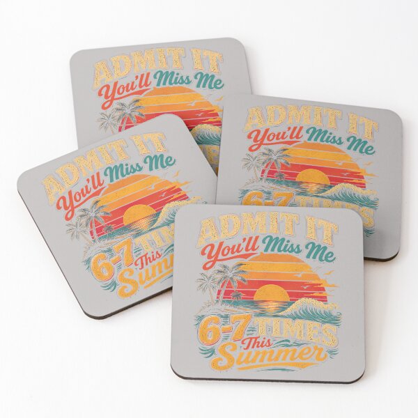 Item preview, Admit It You'll Miss Me 67 Times This Summer Retro Vintage Premium Tri-Blend designed and sold by mjohnson9.
