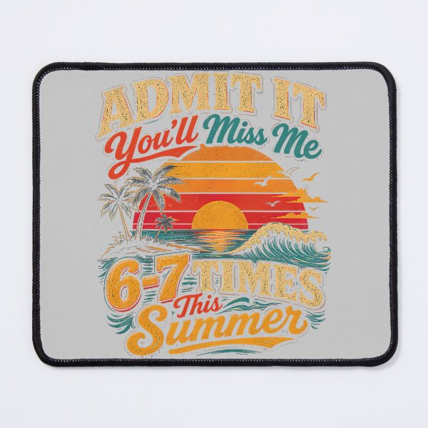 Item preview, Admit It You'll Miss Me 67 Times This Summer Retro Vintage Premium Tri-Blend designed and sold by mjohnson9.