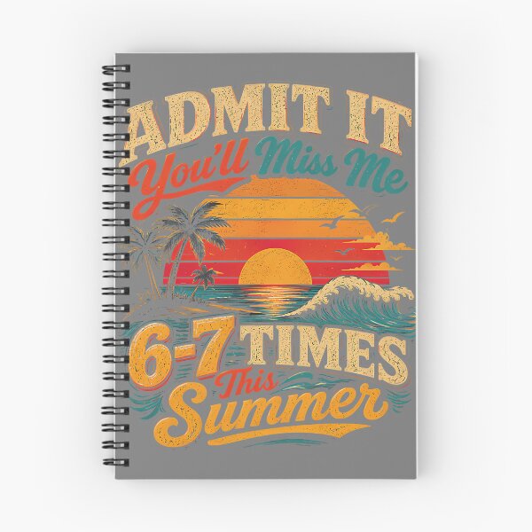 Item preview, Admit It You'll Miss Me 67 Times This Summer Retro Vintage Premium Tri-Blend designed and sold by mjohnson9.