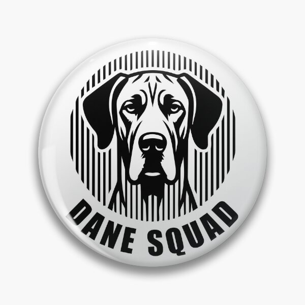 Item preview, Dane Squad - Minimalist Linear Dog Silhouette designed and sold by Pfotenfaden.